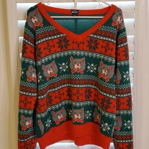 Cat Christmas Sweater Sz. XXL EUC 🐈🐈‍⬛
